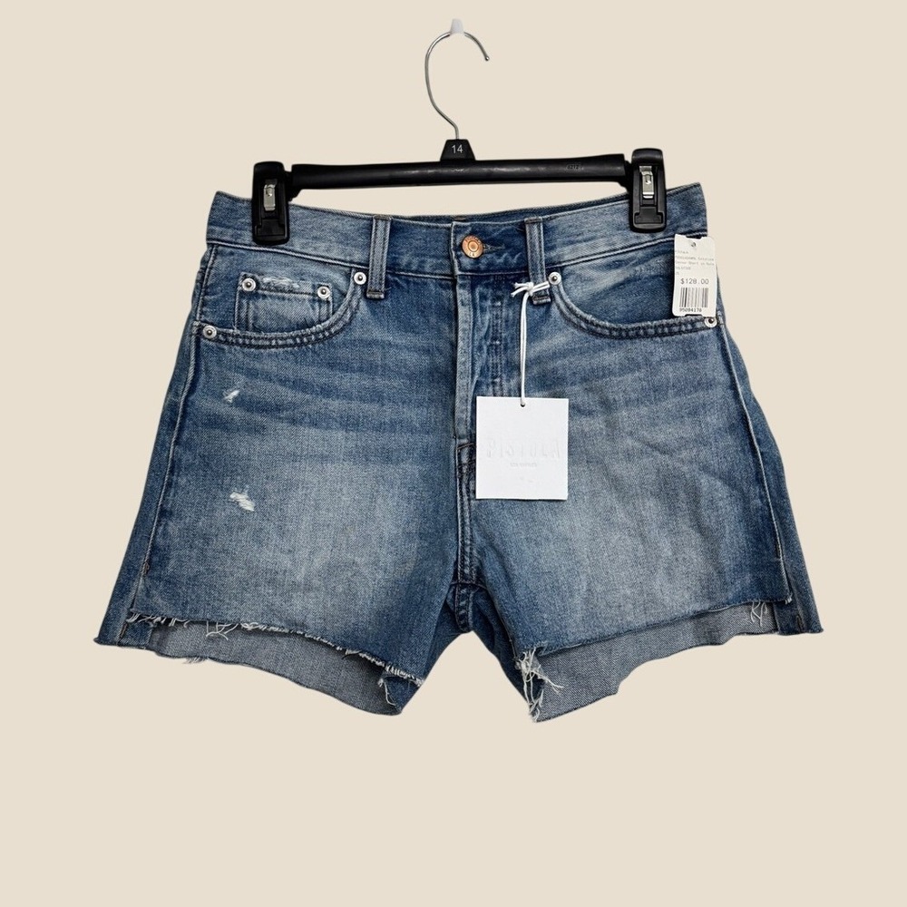 Pistola New Size 25 Connor Denim Shorts Solstice Distressed Relaxed High Rise